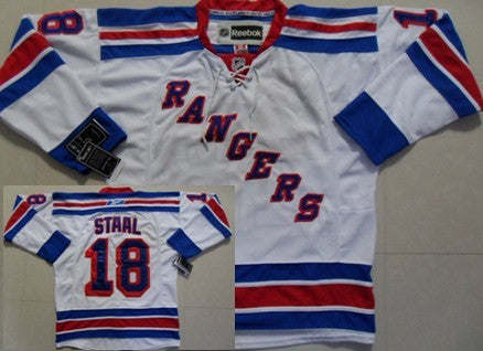 Marc Staal New York Rangers white jersey