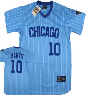 Santo Chicago Cubs blue Throwback jersey
