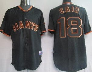 Matt Cain San Francisco Giants black jersey