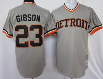 Kirk Gibson Detroit Tigers gray Throwback jersey