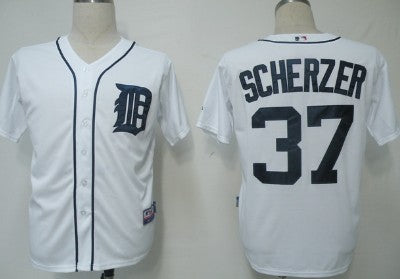 Max Scherzer Detroit Tigers white jersey
