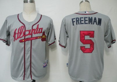 Freddie Freeman Atlanta Braves gray jersey