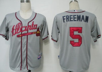 Freddie Freeman Atlanta Braves gray jersey
