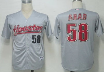 Abad Houston Astros gray jersey