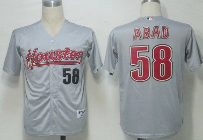 Abad Houston Astros gray jersey