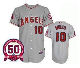 LA Los Angeles Angels gray jersey
