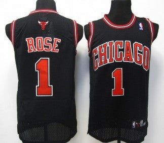 Derrick Rose Chicago Bulls black jersey