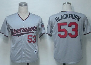 Blackburn Minnesota Twins gray jersey