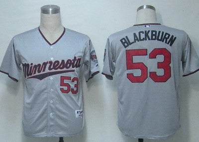 Blackburn Minnesota Twins gray jersey
