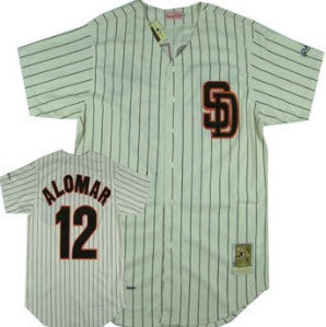 Roberto Alomar San Diego Padres white Throwback jersey