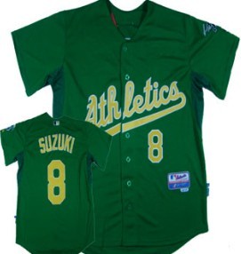 Suzuki Oakland Athletics green jersey