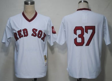 Lee Boston Red Sox white Throwback jersey