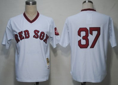 Lee Boston Red Sox white Throwback jersey