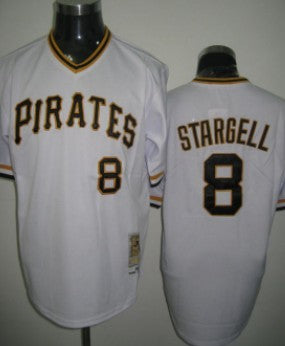 Stargell Pittsburgh Pirates white Throwback jersey