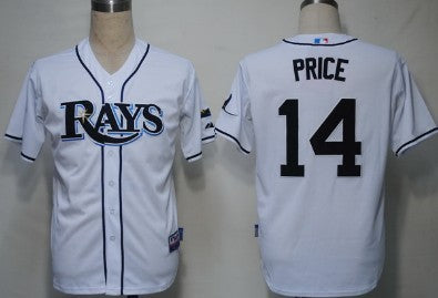 David Price Tampa Bay Rays white jersey