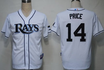 David Price Tampa Bay Rays white jersey
