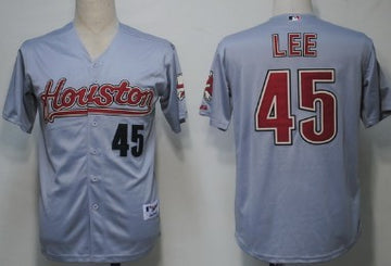Lee Houston Astros gray jersey