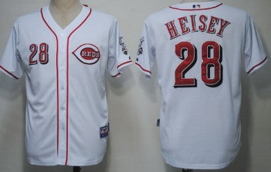 Heisey Cincinnati Reds white jersey