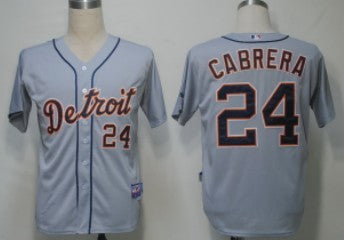 Miguel Cabrera Detroit Tigers grey jersey