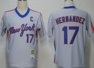 Keith Hernandez New York Mets gray Throwback jersey