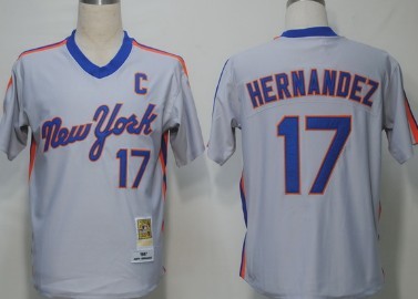 Keith Hernandez New York Mets gray Throwback jersey