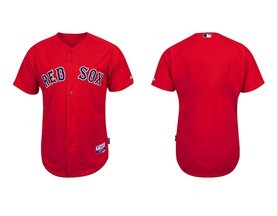 Custom Boston Red Sox red jersey