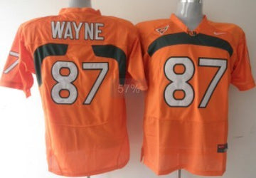 Wayne Miami Hurricanes orange jersey