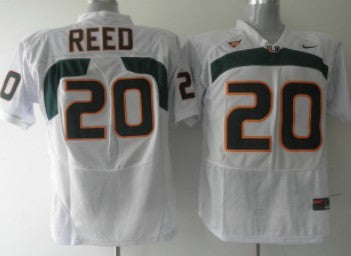 Reed Miami Hurricanes white jersey