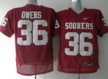 Owens Oklahoma Sooners red jersey