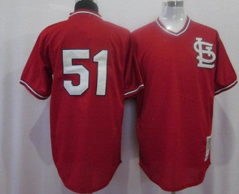 Willie McGee St. Louis Cardinals red Throwback jersey