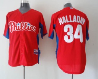 Roy Halladay Philadelphia Phillies red jersey