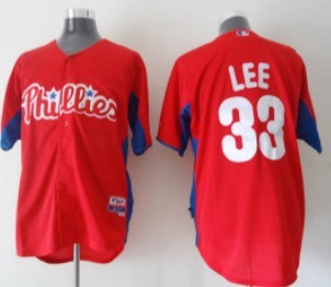 Cliff Lee Philadelphia Phillies red jersey
