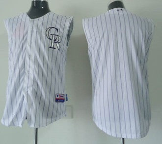 Custom Colorado Rockies white jersey