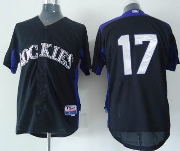 Todd Helton Colorado Rockies black jersey