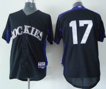 Todd Helton Colorado Rockies black jersey