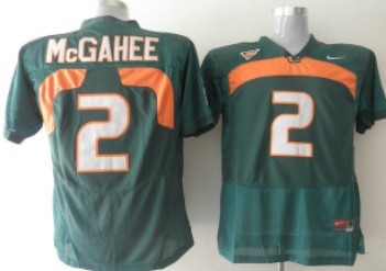 McGahee Miami Hurricanes green jersey