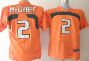 McGahee Miami Hurricanes orange jersey