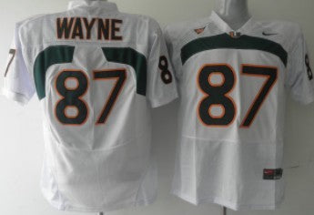 Wayne Miami Hurricanes white jersey