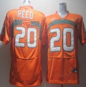 Reed Miami Hurricanes orange jersey