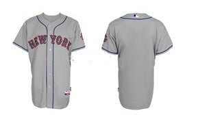 Custom New York Mets gray jersey
