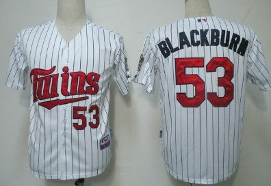 Blackburn Minnesota Twins white jersey