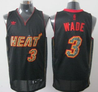 Dwyane Wade All Miami Heat black Fashion jersey