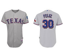 Feliz Texas Rangers gray jersey