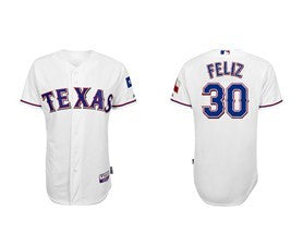 Feliz Texas Rangers white jersey