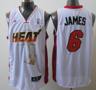 LeBron James Miami Heat white jersey