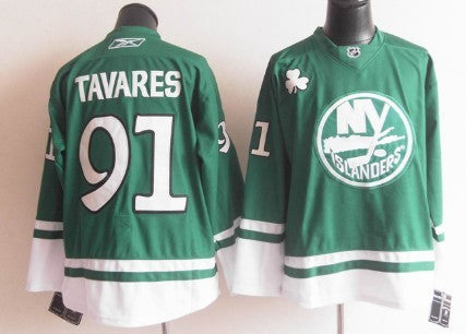 John Tavares St. Patrick's Day New York Islanders green jersey