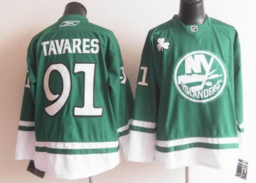 John Tavares St. Patrick's Day New York Islanders green jersey