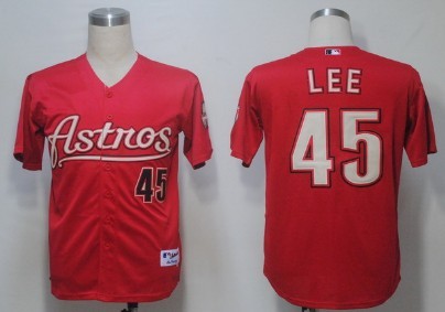 Lee Houston Astros red jersey