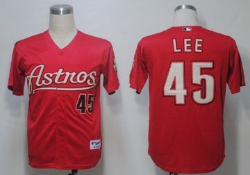 Lee Houston Astros red jersey