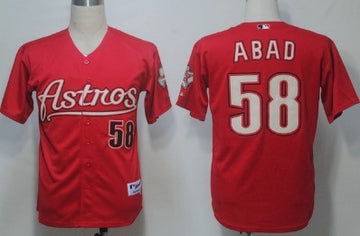 Abad Houston Astros red jersey